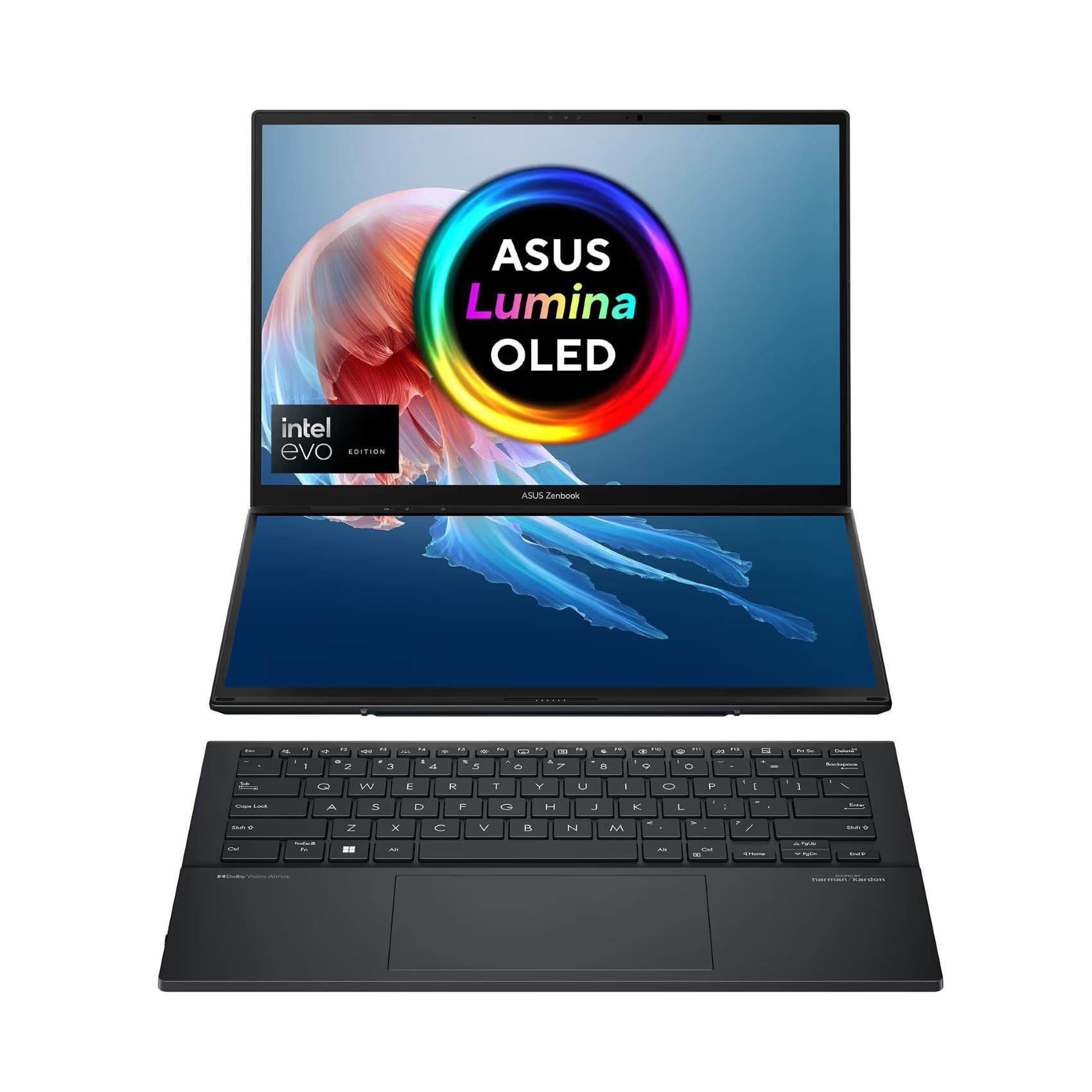 Laptops Asus Business UX8406MA-PZ051W Laptop ASUS Zenbook Duo OLED UX8406MA-PZ051W Intel Ultra 9 EVO 14 Pulgadas 32GB RAM 2TB Sleeve Y Stylus/Teclado En Español Garantía Y Servicio México - Código: 90NB12U1-M004C0 | Compra en Guadalajara