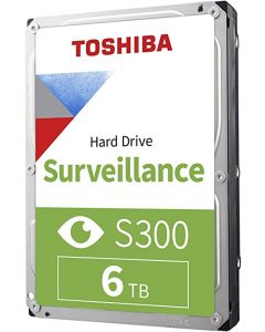 Toshiba HDWT360UZSVAR disco duro interno 6tb 7200rpm s300 cctv 64 cam