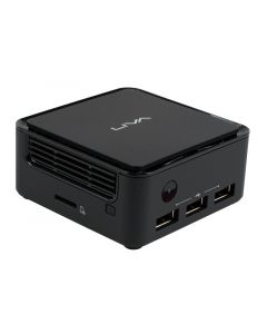 Ecs 95-671-MW2A53 mini pc liva q1d intel pentium n4200  2gb lpddr4 emmc 32gb 2x usb 3.2, 2.0 dp hdmi wifi bluetooth lector micro sd